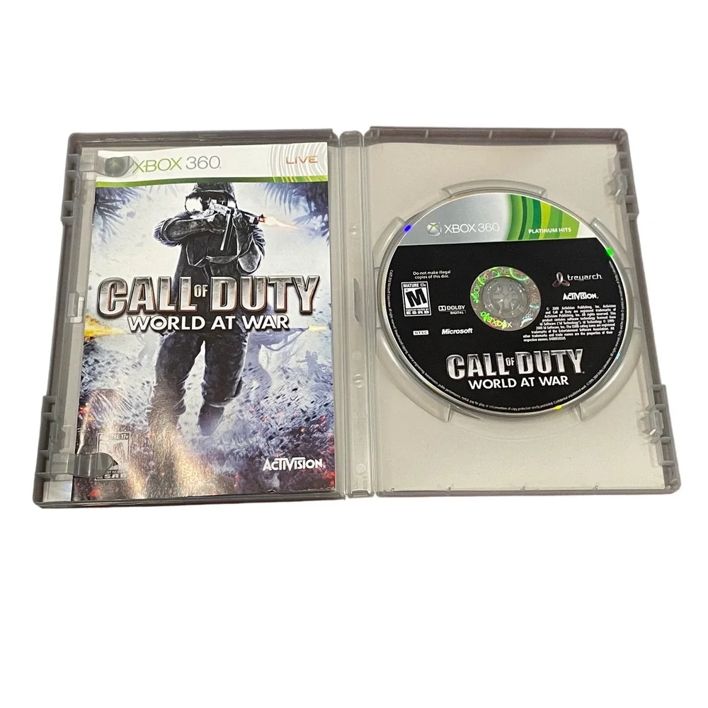 Call of Duty World at War Xbox 360 Platinum Hits Activision Video Game CIB